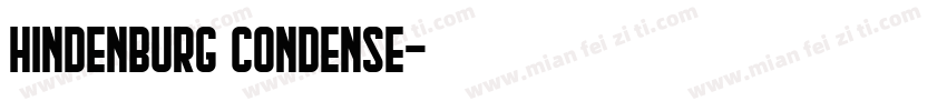Hindenburg Condense字体转换
